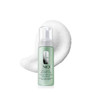 Clinique 3-Step Extra Gentle Mild Cleansing Foam Face Cleanser | For Dry + Sensitive Skin | Non-Irritating, Cleansing + Comforting, 4.2 Fl Oz