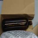 Vivaplex, 2, Amber, 32 oz Glass Bottles, with Lids