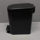 Homie Soft Close, Slim Trash Can 6 Liter / 1.6 Gallon with Anti - Bag Slip Liner and Lid, Use as Mini Garbage Basket, Slim Dust Bin, or Decor in Bathroom, Restroom, Kitchen, or Bedroom (Matte Black)