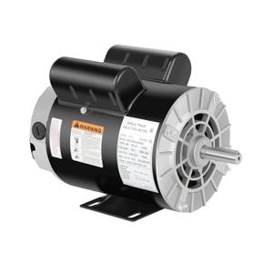 Air Compressor Electric Motor, 3.7 HP 3450 RPM, 230V Single Phase, 56 Frame 5/8" Keyed Shaft 60 Hz, Commercial-Duty CCW Rotation, 1.88 Shaft Length for Air Compressors