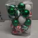 30 Christmas Decoration Ball Painted Ball Set, Multicolor Christmas Tree Pendant Assembly for Party Decoration Pendant (Style 2 (Red/Green/White))