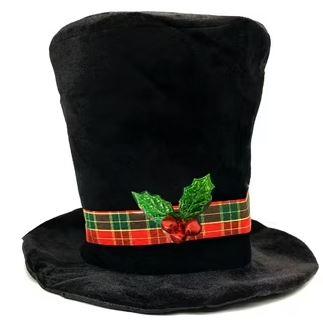 Elegant Winter Snowman Hat with Accent Christmas Party Accessory for Men Festival Holiday Top Hat for Event 4Pcs