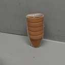 vensovo 3 Inch Terra Cotta & Terracotta Pots with Drainage - 20 Pack Clay Flowerpots, Succulent Nursery Planter Great for Plants, Crafts, Wedding Favor (Brown)
