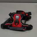 PoyPet No Pull Dog Harness, No Choke Front Clip Dog Reflective Harness, Adjustable Soft Padded Pet Vest with Easy Control Handle for Small to Large Dogs (Red, XS)