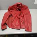 Vogaera Leather Jacket Women Faux Leather Jacket Bomber Jacket Motorcycle Coat Fall Fashion Outfits Wine Red L