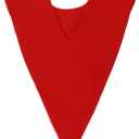 Erligo Unisex Classic V Shape Choir Solid Satin Stole with Embroidery Cross Reversible for Adults Church (Red)