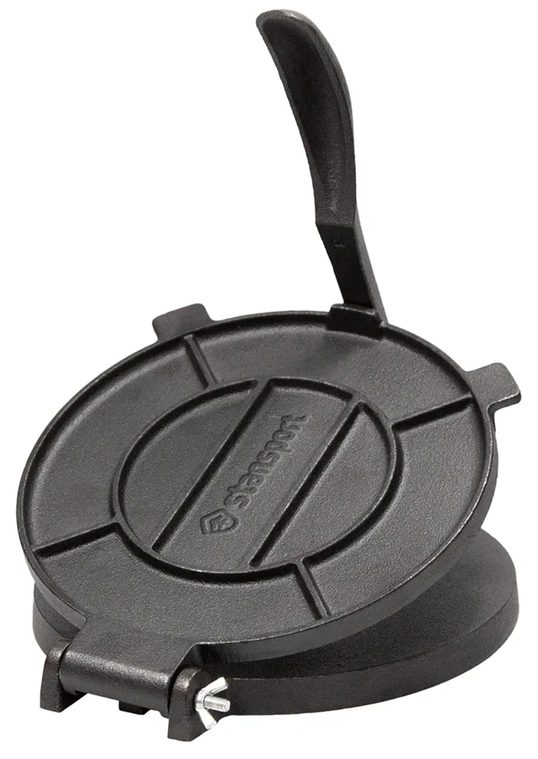 Stansport Pre-Seasoned Cast Iron Tortilla Press - 8 Inch