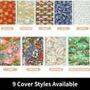 4-Pack Washi Journals,Blank Notebooks, 80g Paper, 60 Pages Each, Bookmark Included, Perfect Japanese Notebook,Gift Set,Durable Paper for Daily Use-4 Different Sizes (Gold river)