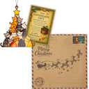 Cat Ornament, Cat Ornaments for Christmas Tree, Funny Holiday Decorations 2025, Black Pet Ornaments, Vintage Classic Christmas Tree Decor, Unique Gifts for Animal Lovers, Festive Tree Topper Ornament