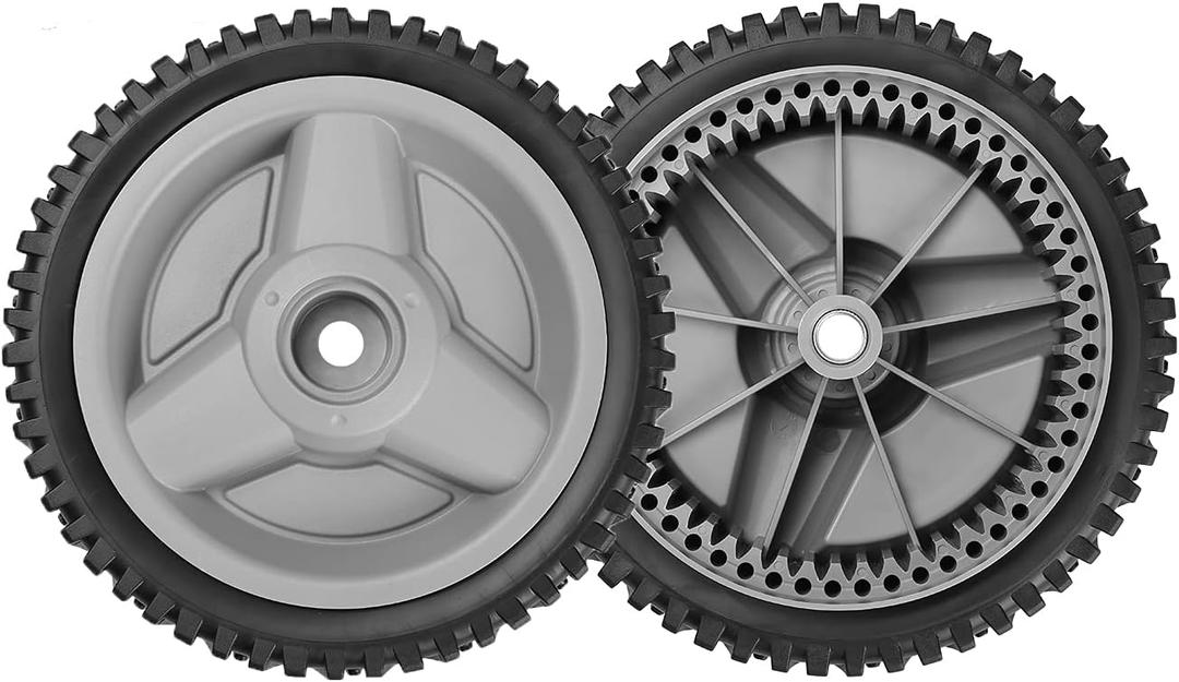 Front Drive Wheels Fit for Hus qvarna HU700F Mower, 532401274 Drive Wheels Tires for HU Self Propelled Lawn Mower Tractor, Front Wheels for HU700F, 2 Pack, Gray