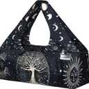 Yoga Mat Bag - Large Yoga Bag with Yoga Mat Strap, Zipper and Pockets - Yoga Bags and Carriers Fits All Your Stuff - Personalized Yoga Mat Bags for Women Fits Most Size Mats (30"x9"x11", Tree of Life)