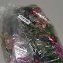 JOFONY 12Pcs Christmas Artificial Poinsettia Flowers,Poinsettia and Holly Berries Silk Flower Artificial Christmas Picks Pine Branches with Red Berry Stems for Home DIY Winter Festive Decor