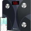 Etekcity Scale for Body Weight and Fat Percentage, FSA&HSA Eligible, Smart Digital LED Bathroom BMI Measurement, Accurate Bluetooth Weighing Machine, Body Composition Analyzer, Ash-black, 400lb (10.2 x 10.2 inches)