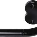 Black Curtain Rods for windows 32 to 150 inch,Adjustable Blackout Curtain Rod foBedroom,Outdoor,3/4 Inch Diameter for Bedroom,Kitchen and patio,No Rust (BLACK, 32''-45'')