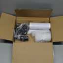 Floor Lamp with Linen Shade, Dimmable Tall Standing Lamp with Remote Control & 3 Color Temperatures, Modern Corner Floor Lamps for Living Room Bedroom Office, 9W LED Bulb Included (White)