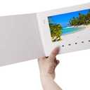 7" Video Greeting Card,Video Brochure for Father's Day Mother's Day, Christmas, Anniversary, Marketing Include 4G Memory and Rechargeable Battery LCD Screen Digital Brochures (white-7 inch)