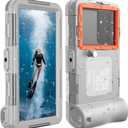 2026 Underwater Phone Cases for Snorkeling, Waterproof Phone Case for Phone 17/16/15/14/13/12Pro Max for Galaxy S25/S24/S23/S22/S21,Scuba Underwater Photo Video Grey