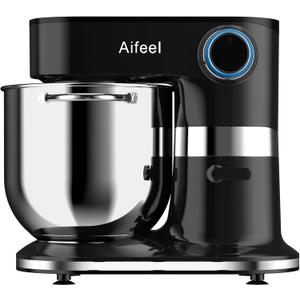 10.5QT Stand Mixer, 900W Electric Tilt-Head Kitchen Mixer Black
