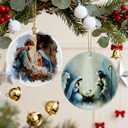 3 x Christian Gifts: Nativity Scene Christmas Ornaments | Christian & Religious Holiday Decor (Christmas Tree Decorations), Holy Family Ornament, Religious Gift, Baptism Gift & Unique Faith Festival Gifts