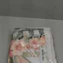 Horaldaily Easter Tablecloth 60x120 Inch Rectangular, Spring Flower Buffalo Plaid Bunny Ear Table Cover for Party Picnic Dinner Decor (White)