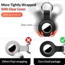 2 x Holder Case Keychain for AirTag 2nd & 1st Gen, 4 Pack, Multicolor-7 | Full Coverage, Anti-Scratch, PC+Silicone, For Bags,
