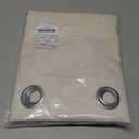 NICETOWN Natural Linen Curtains 84 inch Long 2 Panels Set, Grommet Top Thick Linen Burlap Semi Sheer Vertical Drapes Privacy Assured with Light Filtering for Bedroom/Living Room, W55 x L84