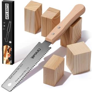 4 x 6 Inch Japanese Pull SawHand Saw Woodworking ToolsWood Handle, Sharp & Lightweight for Woodworking