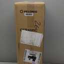 PELONIS 23" Oscillating Ceramic Tower Space Heater with Remote & Thermostat, Electric Energy Efficient Floor Heater for Indoor Use Large Room Safe with Timer, ECO Mode, 1500W, White