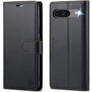 FLIPALM Wallet Case for Google Pixel 10 5G/Pixel 10 Pro, RFID Blocking Credit Card Holder, PU Leather Folio Flip Kickstand Protective Shockproof Cover (Black)