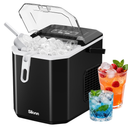 Silonn Ice Maker Countertop, Portable Ice Machine with Carry Handle, Self Cleaning Ice Makers with 1.8 L Water Tank and Big Ice Basket, 9 Cubes in 6 Mins, Ideal for Home Kitchen RV