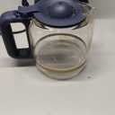 West Bend Timeless 12-Cup Programmable Coffee Maker with Brew Strength Selector for Hot and Iced Coffee, Includes 1-4 Cup Brew Option and Permanent Filter (Blue/Gold)