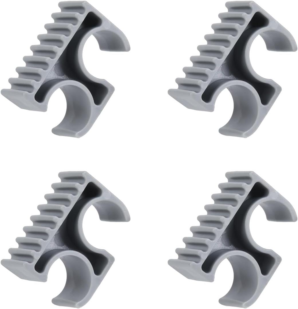 Bimini Top Support Pole Clips Holder Hardware 7/8 inch, Bimini Top Pole Clips for Anti Rattle Boat Accessories 4 PCS