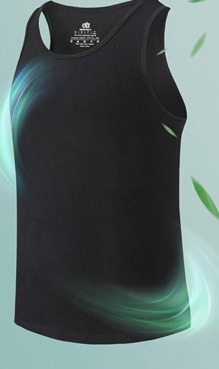 DAVID ARCHY Men's Tank Top Bamboo Rayon Undershirts Tank Shirt Moisture-Wicking A-Shirt for Men  M