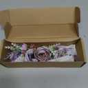 Faylay Rose Floral Crown Wedding Bridal Headpiece Flower Headband for Women (HH68-4-Purple)