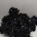 Shappy 90 ft 6 Rolls Black Tinsel Garland for Halloween Christmas Decor Glitter Metallic Twist Garland for Wedding Birthday Party Indoor Outdoor Hanging Home Decor