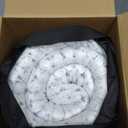 KSIIA Washable Dog Bed Deluxe Plush Dog Crate Beds Comfy Kennel Pad Anti-Slip Pet Sleeping Mat for Large, Jumbo, Medium, Small Dogs Breeds, 35" x 23", Gray (Grey)