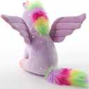 Sew Butiful 8 inch Unicorn Stuffed Animals, Cute Unicorn Gift Toys for Girls,Unicorns Birthday Gifts Soft Plush Toys Set for Baby, Toddler, Girls, Kids,Decor (Purple)