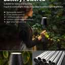 KDG 2 Pack Cordless Table Lamp, Portable LED Desk Lamps, 5000mAh Battery Operated, 3 Color Stepless Dimming Up, for Restaurant, Bedroom, Outdoor Camping, Coffee Shop, Night Light, Rechargeable (Black)