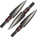 Field Points 100/125/150/200 Grains,Stainless Steel Archery Field Points Screw in Archery Field Tips (12 Pack)