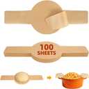 Sourdough Parchment Paper with Handles, 100Pcs Bread Baking Paper with Heatproof Handle for Dutch Oven & Air Fryer, No Wash & Eco-Smart for Beginners