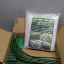 Garden Mesh Netting Kit, 10 * 30FT Ultra Fine Plant Netting Covers with 6 Pcs Garden Hoops & 18 Clips, Row Cover Net Protection for Tree Fruit Barrier Vegetable Fruits Flowers Shrubs Plant Covers Net