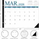 Desk Calendar 2026-2027 - 22'' x 15'' Extra Large Desktop Calendar from April 2026 to June 2027, 2026-2027 Large Desk Calendar with Holiday Marked, Premium Paper for Organizing, Four Color