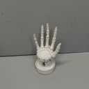 Skeleton Hand Ring Holder Gothic Halloween Decor Skeleton Halloween Decorations Indoor Lamp Tealight Candle Holder Earring Organizer Necklace Holder Organizer- White