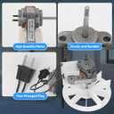 BP27 S97012038 Bathroom Vent Exhaust Fan Motor and Wheel for Broan NuTone 97012038 659 662 663 668 678 688 Fan Motor 120V 3000RPM 60HZ 0.29A, Upgraded by PANDEELS