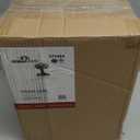 Design House Vintage-Inspired Schoolhouse Semi-Flush Mount Ceiling Light, 9 in x 9 in x 10 in, Satin Nickel, White Glass Shade, 577494