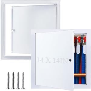 Gisafai 14 x 14 Inch Metal Access Panel for Drywall Ceiling Attic Door Plumbing Wall Access Doors Electrical Panel Cover Heavy Duty Wall Hole Cover, White