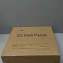 Art3d 33-Pack 3D Wall Panels for Interior Wall Decor, Textured Accent Wall Paneling for Living Room, Bedroom, TV Wall Background, 12"x12" Black