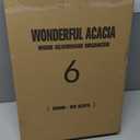 Acacia Wood Silverware Drawer Organizer, Kitchen Utensil Cutlery Drawer Organizer with Dividers, Flatware Organizer, Silverware Tray Holder for Spoons, Forks, 11.8''x16.5'' (6 Slots)