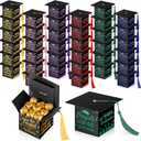 TaoBary 30 Pcs Graduation Cap Candy Box 2026 Graduation Decorations Party Favors Gifts Grad Cap Box with Tassel for Candy Chocolate Biscuit Supplies(Multicolor)