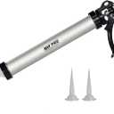 AWF PRO Sausage Caulk Gun - 20 oz Foil Pack / 10 oz Cartridge Convertible, 18:1 Thrust, Aluminum Sausage Caulking Gun, Ideal For Contractors and DIY, Replaceable Tips Included